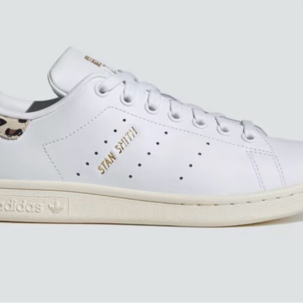 Adidas Stan Smith White and Gold Sneakers Sz 6.5‎